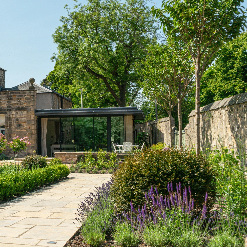 Dean Bank House garden view