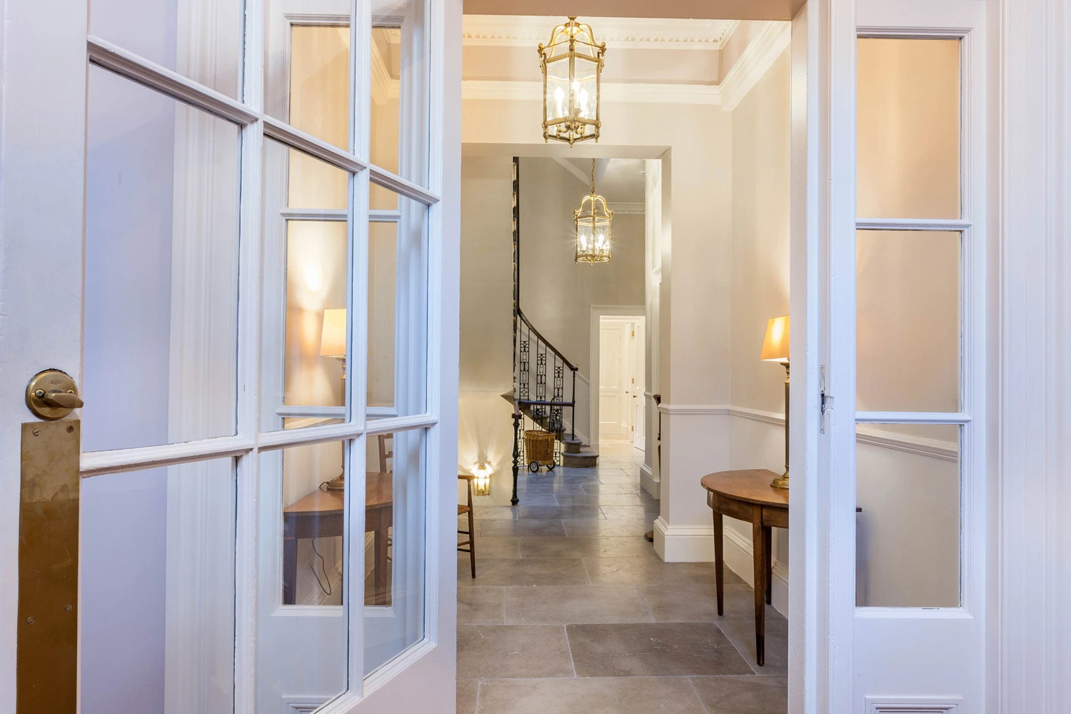 Edinburgh Newtown Glenfinlas entrance stairs