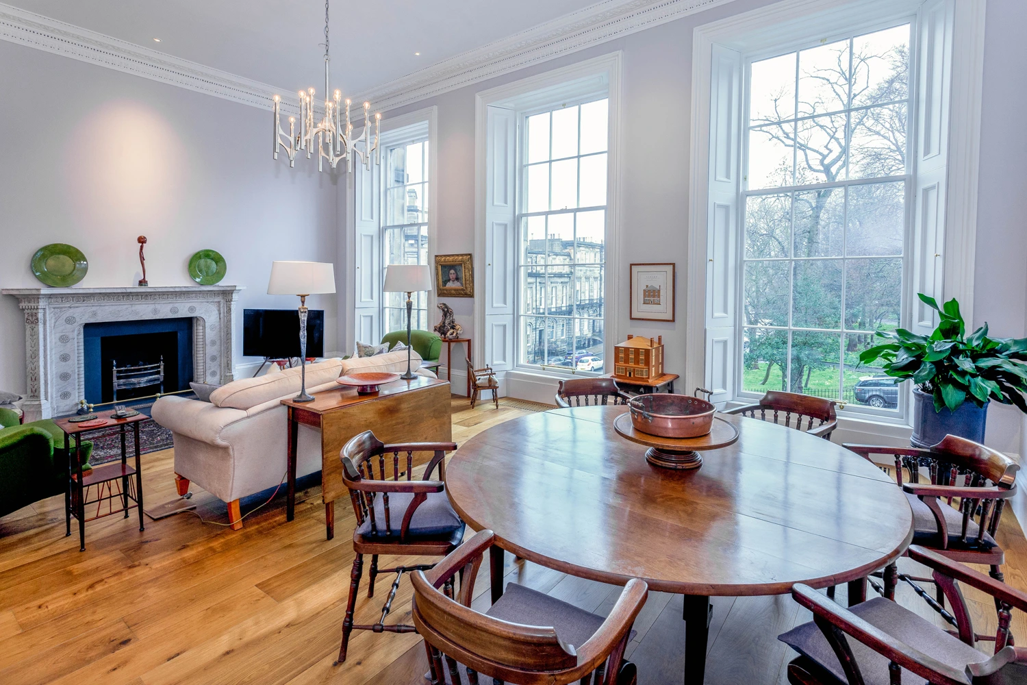 Edinburgh Newtown Glenfinlas drawing room view