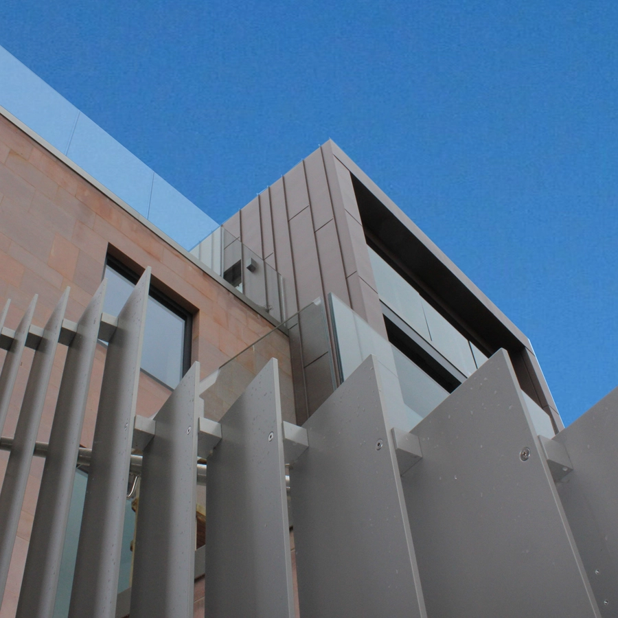 Newfield House External detail railings and Windows